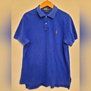 Ralph  Lauren - Blue Polo Shirt (Large)